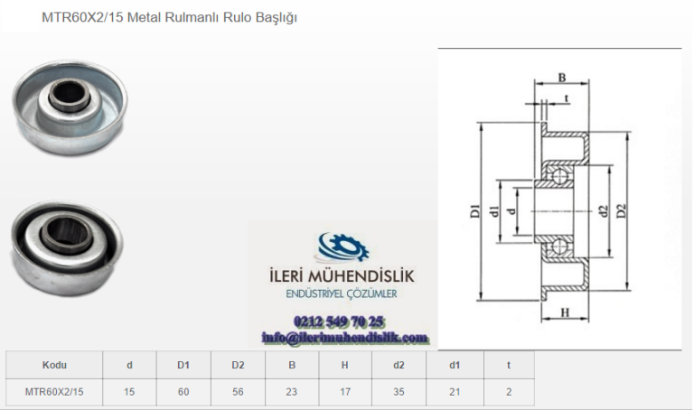 Metal Sıra Bilyalı Rulo Kapakları