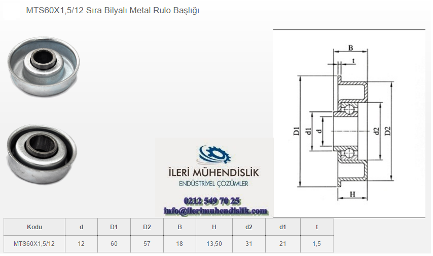 Metal Sıra Bilyalı Rulo Kapakları